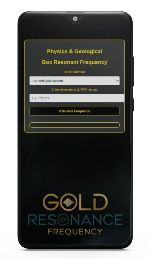 Physics and Geological Box Resonance Frequency Mobile app